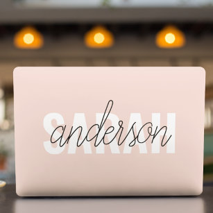 Modern Pastel Roze Beauty, op maat HP Laptopsticker