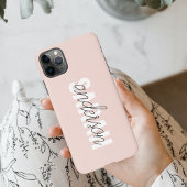 Modern Pastel Roze Beauty, op maat iPhone Hoesje