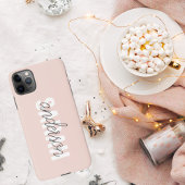 Modern Pastel Roze Beauty, op maat iPhone Hoesje