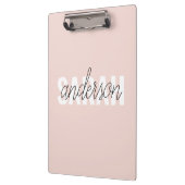 Modern Pastel Roze Beauty, op maat Klembord (Links)
