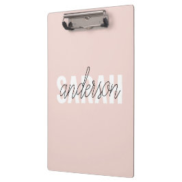 Modern Pastel Roze Beauty, op maat Klembord