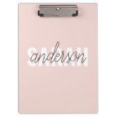 Modern Pastel Roze Beauty, op maat Klembord (Voorkant)