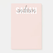 Modern Pastel Roze Beauty, op maat Post-it® Notes (Voorkant)