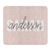 Modern Pastel Roze Beauty, op maat Snijplank (Voorkant)