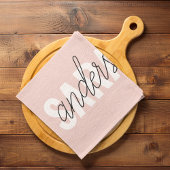 Modern Pastel Roze Beauty, op maat Theedoek