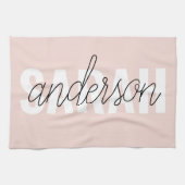 Modern Pastel Roze Beauty, op maat Theedoek (Horizontaal)