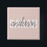 Modern Pastel Roze Beauty, op maat Vierkante Button 5,1 Cm<br><div class="desc">Modern Pastel Roze Beauty,  op maat</div>