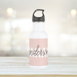 Modern Pastel Roze Beauty, op maat Waterfles<br><div class="desc">Modern Pastel Roze Beauty,  op maat</div>