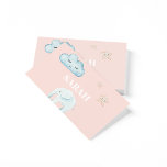 Modern Pastel Roze & Blue Child Name Visitekaartje<br><div class="desc">Modern Pastel Roze & Blue Child Name</div>