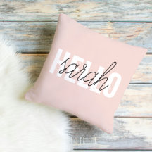Modern Pastel Roze Hallo en u noemt