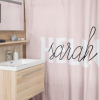 Modern Pastel Roze Hallo en u noemt