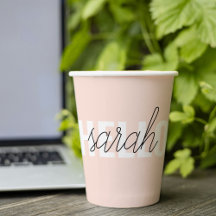 Modern Pastel Roze Hallo en u noemt