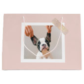 Modern Pastel Roze Lijst | Persoonlijke foto van D Groot Cadeauzakje (Voorkant)