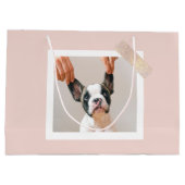 Modern Pastel Roze Lijst | Persoonlijke foto van D Groot Cadeauzakje (Achterkant)