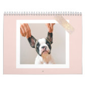 Modern Pastel Roze Lijst | Persoonlijke foto van D Kalender (Hoes)
