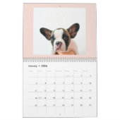Modern Pastel Roze Lijst | Persoonlijke foto van D Kalender (Jan 2026)