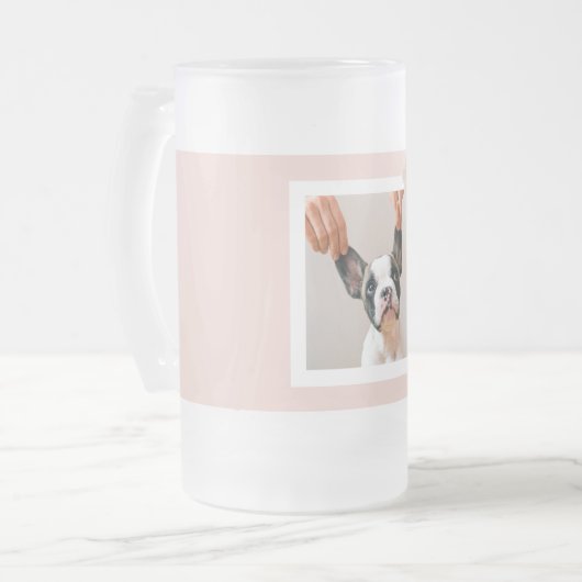 Modern Pastel Roze Lijst | Persoonlijke foto van D Matglas Bierpul (Voorkant links)