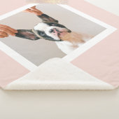 Modern Pastel Roze Lijst | Persoonlijke foto van D Sherpa Deken (3/4)