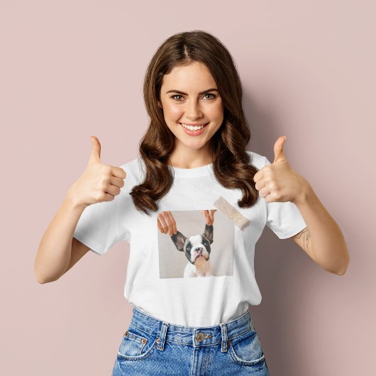 Modern Pastel Roze Lijst | Persoonlijke foto van D T-shirt