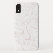 Modern Pastel Roze Marmer Patroon Case-Mate iPhone Case (Achterkant)