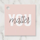 Modern Pastel Roze u maakt het Citaat van de Inspi Bedankjes Labels (Voorkant)