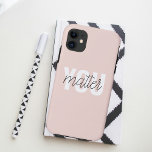 Modern Pastel Roze u maakt het Citaat van de Inspi Case-Mate iPhone Case<br><div class="desc">Modern Pastel Roze u maakt het Citaat van de Inspiratie van belang</div>