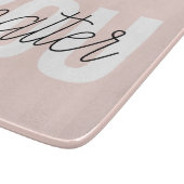 Modern Pastel Roze u maakt het Citaat van de Inspi Snijplank (Hoek)