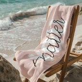 Modern Pastel Roze u maakt het Citaat van de Inspi Strandlaken