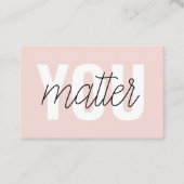 Modern Pastel Roze u maakt het Citaat van de Inspi Visitekaartje (Voorkant)