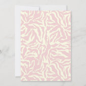 Modern Pastel Roze  Vrijgezellenfeest Kaart (Achterkant)