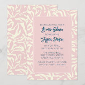 Modern Pastel Roze  Vrijgezellenfeest Kaart (Voorkant / Achterkant)