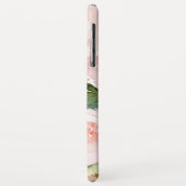 Modern Pastel Roze Waterverf Flowers & Name Case-Mate iPhone Case (Achterkant/links)
