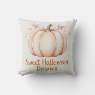 Modern Pastel Sinaasappel Halloween pompoen Kussen