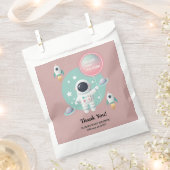 Modern Pastel Space Explorer Baby shower Bedankzakje (Geknipt)