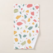 Modern pastel terrazzo patroon bad handdoek (Handdoek)