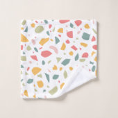 Modern pastel terrazzo patroon bad handdoek (Wasdoekje)