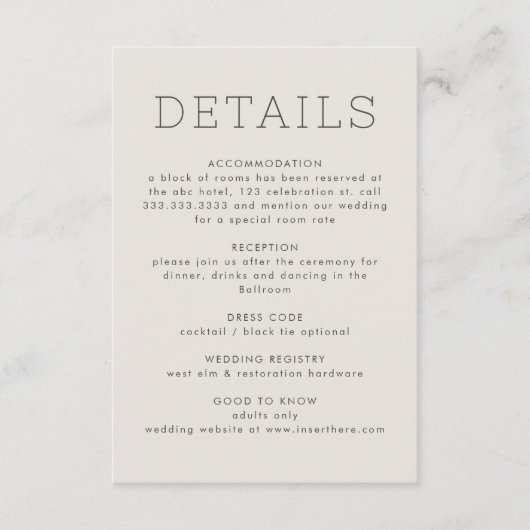 Modern Pastel Terrazzo Patroon Bruiloft Informatiekaartje (Voorkant)