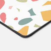 Modern pastel terrazzo patroon bureaumat (Hoek)