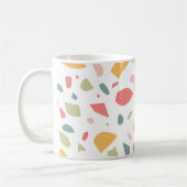 Modern pastel terrazzo patroon koffiemok (Links)