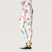Modern pastel terrazzo patroon leggings (Links)