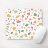 Modern pastel terrazzo patroon muismat (Met muis)