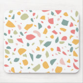 Modern pastel terrazzo patroon muismat (Voorkant)