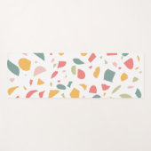 Modern pastel terrazzo patroon yogamat (Voorkant (horizontaal))