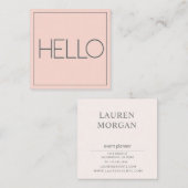 Modern Pastel | Vierkant Visitekaartje (Voorkant / Achterkant)