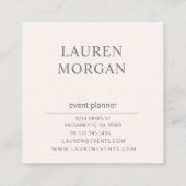 Modern Pastel | Vierkant Visitekaartje (Achterkant)