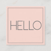 Modern Pastel | Vierkant Visitekaartje (Voorkant)