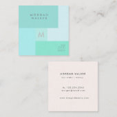 Modern Pastel | Vierkant Visitekaartje (Voorkant / Achterkant)