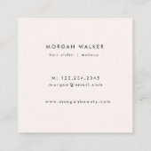 Modern Pastel | Vierkant Visitekaartje (Achterkant)