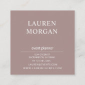 Modern Pastel | Vierkant Visitekaartje (Achterkant)