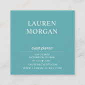 Modern Pastel | Vierkant Visitekaartje (Achterkant)